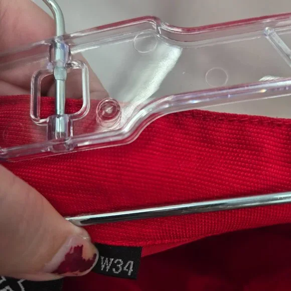 Vintage Fox Racing Red Sports Pants Size 34 Cargo Pockets - Picture 16 of 16